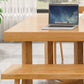 Rectangle Wood Color Dining Table Solid Wood Table Modern with Double Pedestal Clearhalo ' dining_table' 'Dining Tables & Seating' 'Dining Tables' 'furn' 'furn_dining_table' 'Furniture' 'furniture_dining_table' 'Kitchen & Dining Furniture' 'kitchen&dining_furn' 'kitchen' 'kitchen_dining_table' 1200x1200_10a1ca2f-9113-4891-9985-07067982383e