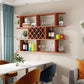 Wine Holder Rack Modern Wall Mounted Manufactured Wood for Kitchen