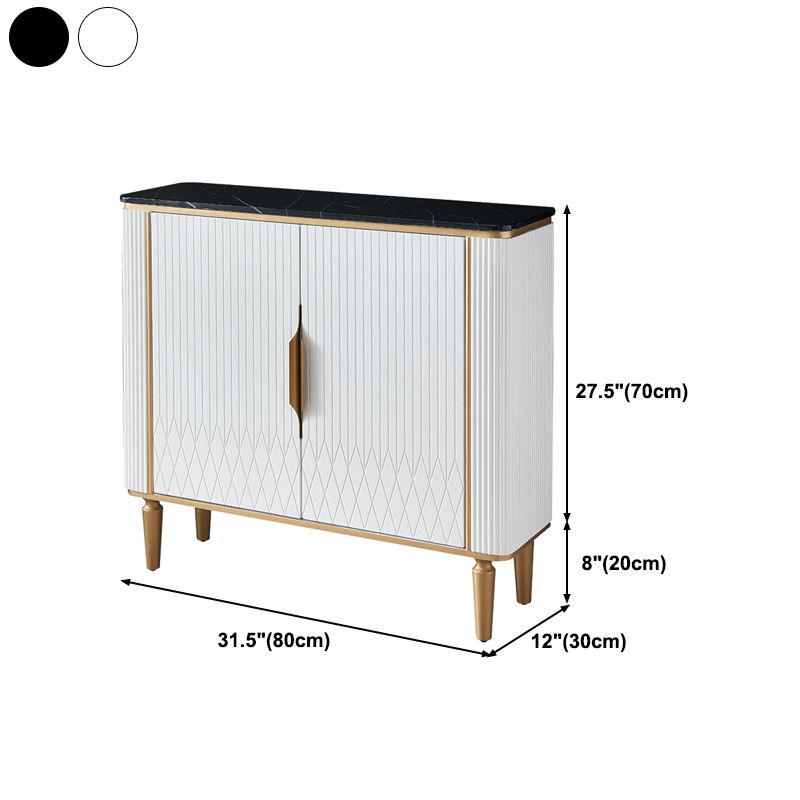 Sideboard in stile glam sideboard in marmo artificiale con mobile