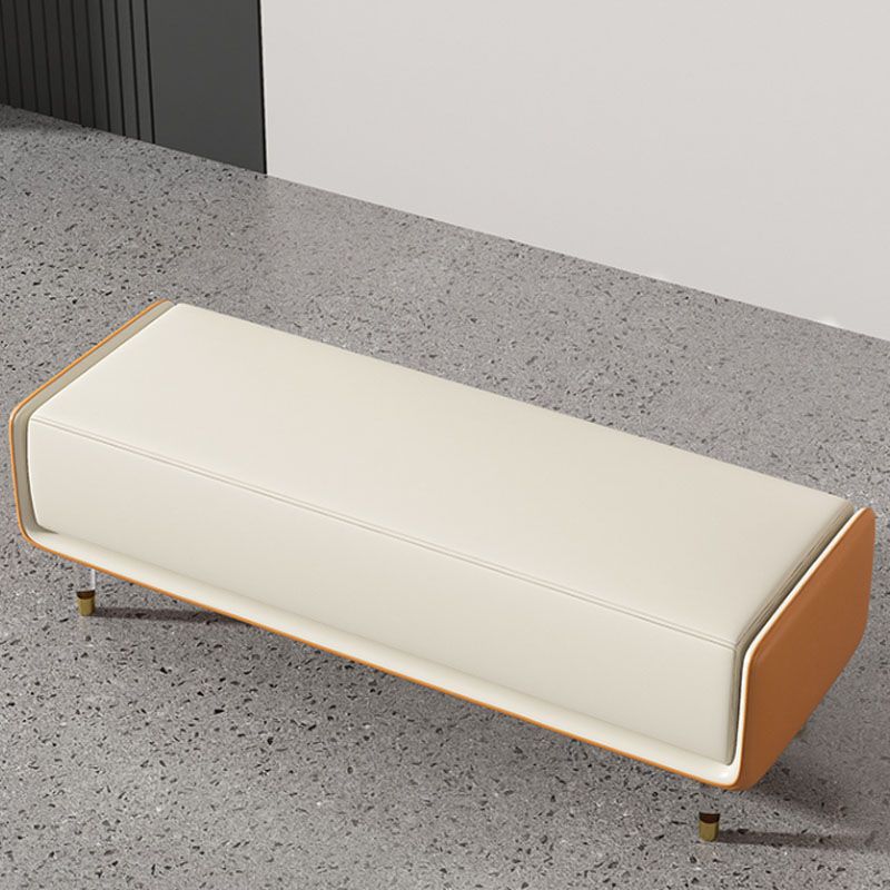 Glam Cushioned Seating Bench Rectangle Entryway and Bedroom Bench Clearhalo 'Benches' 'Chairs & Seating' 'furn' 'furn_benches' 'Furniture' 'Living Room Furniture' 1200x1200_10a4457c-f2d9-4d54-9368-318897bf9941