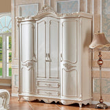 French Country Wardrobe Armoire Wood Wardrobe Cabinet for Bedroom