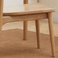 Silla de brazo de estilo moderno de madera de madera abierta silla de comedor para la cocina
