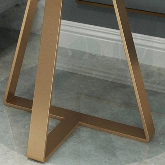 Tavolo da tavolo da fine marmo rotondo set glam diafaminello da divano 19,7 in tavola accento laterale