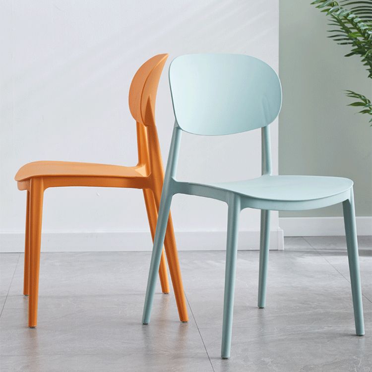 Plastic Contemporary Side Chair Open Back Kitchen Dining Room Chair Clearhalo 'Dining Chairs' 'Dining Tables & Seating' 'dining_chair' 'furn' 'furn_dining_chair' 'Furniture' 'furniture_dining_chair' 'Kitchen & Dining Furniture' 1200x1200_10a75d81-629b-4099-95b8-f1b17e7f2ace