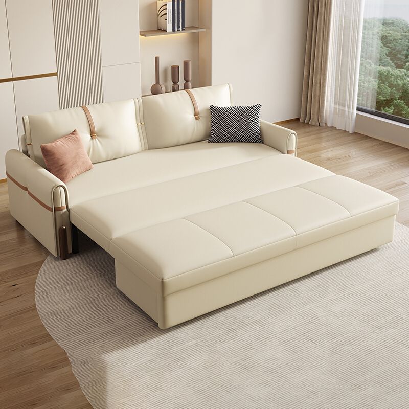 Cuscino da 32 "cuscinetto in pelle da divano dormiente ad largo glam