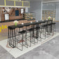 Industrial Bar Stool and Table Set Black 1/2/5 Pieces Pub Dining Set Clearhalo 'Bar Furniture' 'furn' 'furn_home_bar_bar_sets' 'Furniture' 'Home Bars & Bar Sets' 'home_bar_bar_sets' 'Kitchen & Dining Furniture' 1200x1200_10a8afbb-fe9c-4354-b2c5-a00fe1efc896