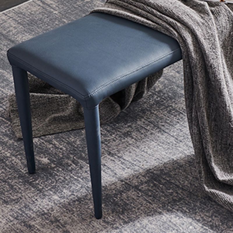 Solid Color Dining Bench, 18"H Upholstered Bench with 4 Metal Legs Clearhalo 'Benches' 'Chairs & Seating' 'furn' 'furn_benches' 'Furniture' 'Living Room Furniture' 1200x1200_10a9c6f6-d3cf-4f07-aeb2-6de9bcaa0f17