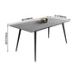 Industrial Gray Sintered Stone Dining Table Rectangle Shape Standard Dining Table for Kitchen Clearhalo ' dining_table' 'Dining Tables & Seating' 'Dining Tables' 'furn' 'furn_dining_table' 'Furniture' 'furniture_dining_table' 'Kitchen & Dining Furniture' 'kitchen&dining_furn' 'kitchen' 'kitchen_dining_table' 1200x1200_10ace569-4d97-46e2-8e1d-69598fde56b2