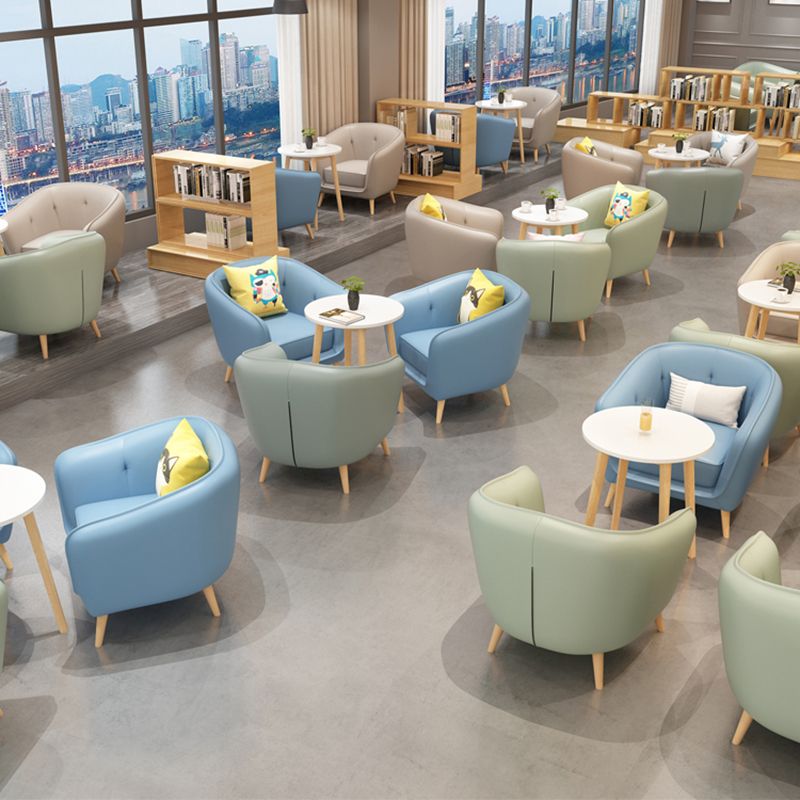 28.74"H Faux Leather Solid Color with Slope Arm for Bedroom Apartment Clearhalo 'furn' 'furn_sofas' 'Furniture' 'furniture_sofas' 'kitchen' 'kitchen_sofas' 'Living Room Furniture' 'Sofa' 'sofas' 1200x1200_10b170b3-9cdb-4c6f-9a19-9b9e56fed0d6