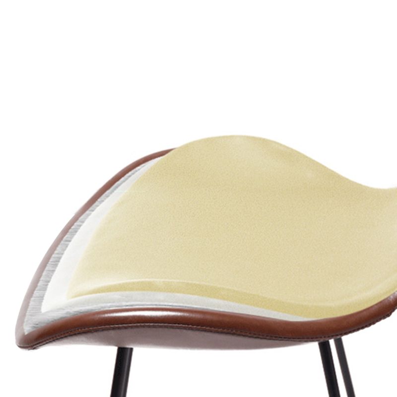 Industrial Style Bar-stool PU Leather Counter Bar Stool with Metal Legs for Home Clearhalo 'Bar Furniture' 'Bar Stools' 'bar_stools' 'furn' 'furn_bar_stools' 'Furniture' 'furniture_bar_stools' 'Kitchen & Dining Furniture' 1200x1200_10b2097d-b036-4196-9def-212f9cc52288