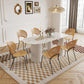 Modern 3 Legs Dining Table White Stone Table for Dining Room Clearhalo 'Dining Tables & Seating' 'Dining Tables' 'dining_table' 'furn' 'furn_dining_table' 'Furniture' 'Kitchen & Dining Furniture' 1200x1200_10b23dbf-744f-4eea-a81e-26f9b0e5bd54