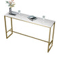 White Sintered Stone Bar Table Trestle Base Dining Table for Kitchen