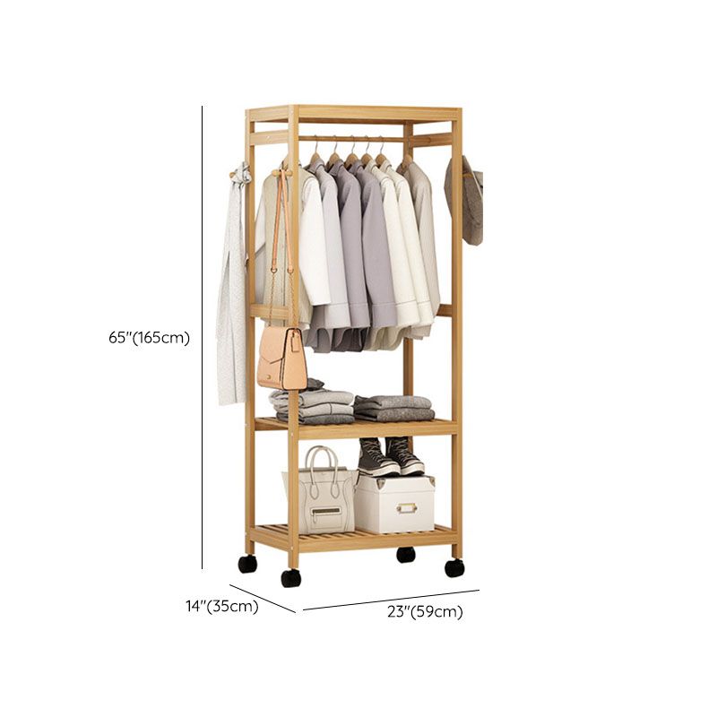 Rack de manteau en bois de style moderne de style ménage minimaliste.