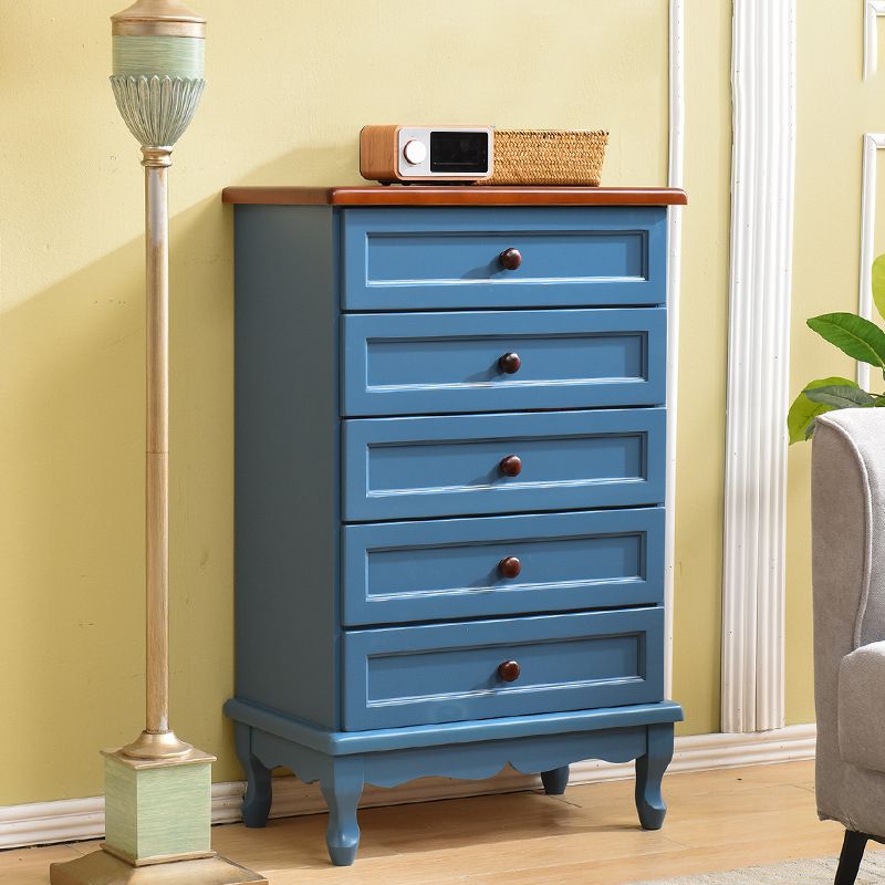 Cassa di accento moderno della metà del secolo con 5 cassetti