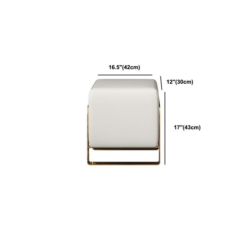 Glam Makeup Vanity Table Faux Leather Wood Dresser With Storage Drawers for Bedroom