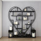 Contemporary Bookcase Open Back Metal Bookshelf for Home Office