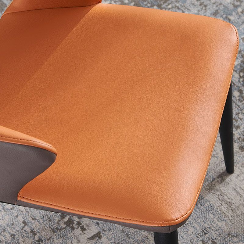 Contemporary Dining Chair Kitchen Open Back Arm Side Chair with Metal Legs Clearhalo 'Dining Chairs' 'Dining Tables & Seating' 'dining_chair' 'furn' 'furn_dining_chair' 'Furniture' 'furniture_dining_chair' 'Kitchen & Dining Furniture' 1200x1200_10bb56bf-9ee5-47dc-bf81-f68d29807fe6