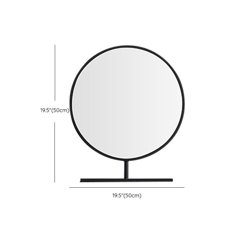 鏡と引き出しを備えた灰色の木製の虚栄心の虚栄心