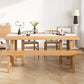 Modern 1/2/3/4/5 Pieces Dining Set Rectangle Pine Wood Dining Table for Dining Room