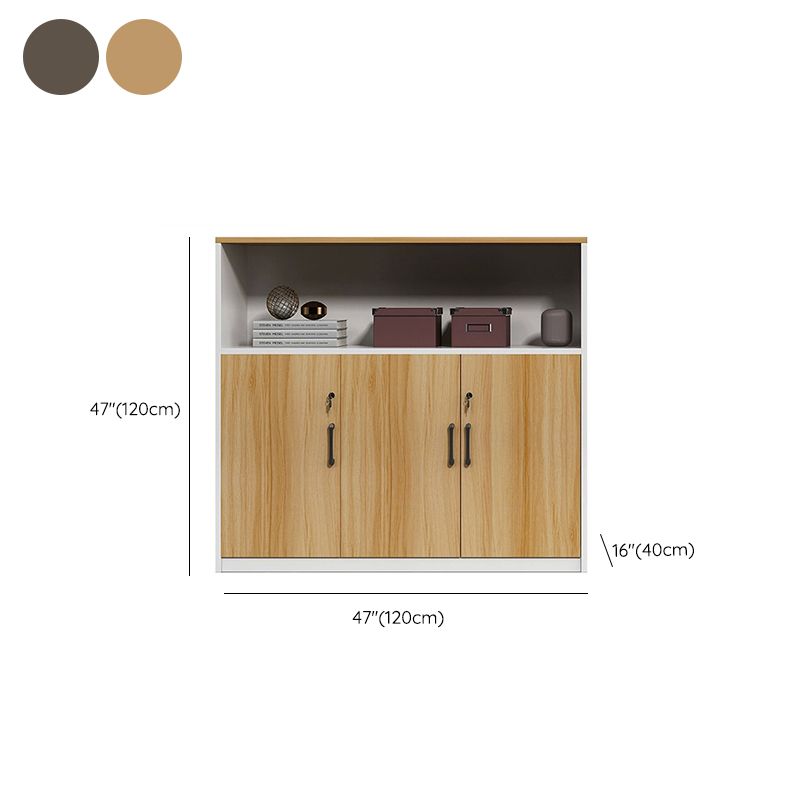 Modern Engineered Wood Filing Cabinet with Lock Storage for Home Office