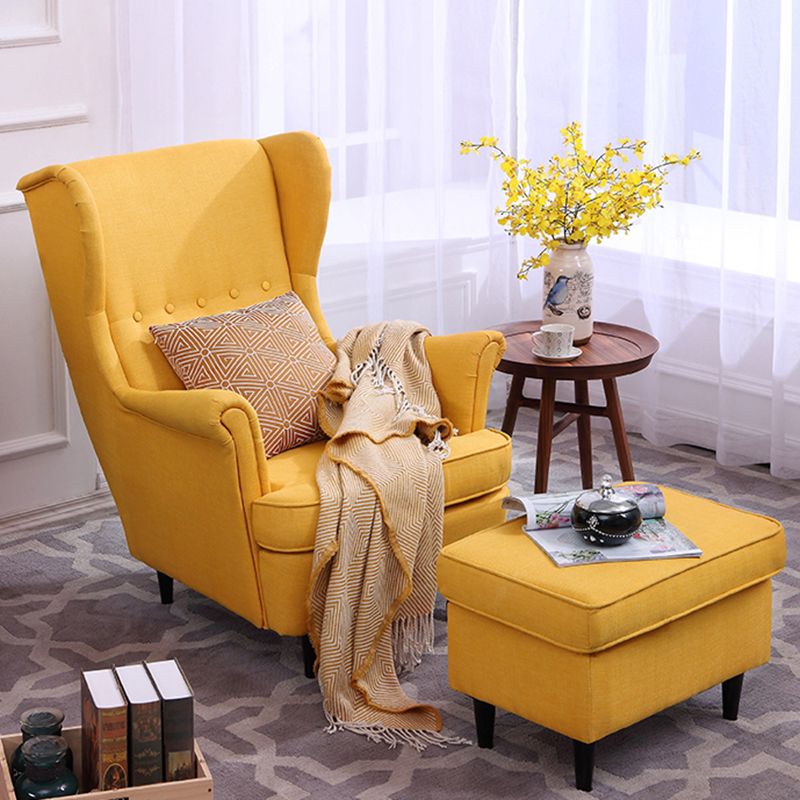 Linen Arm Chair 32.2 "L x 37.8"W x 39.8"H Solid Wood Frame Chair Clearhalo 'Accent Chairs' 'accent_chairs' 'Chairs & Seating' 'furn' 'furn_accent_chairs' 'Furniture' 'furniture_accent_chairs' 'Living Room Furniture' 1200x1200_10c19b3d-c284-4406-bf9c-e9ee3a62129e