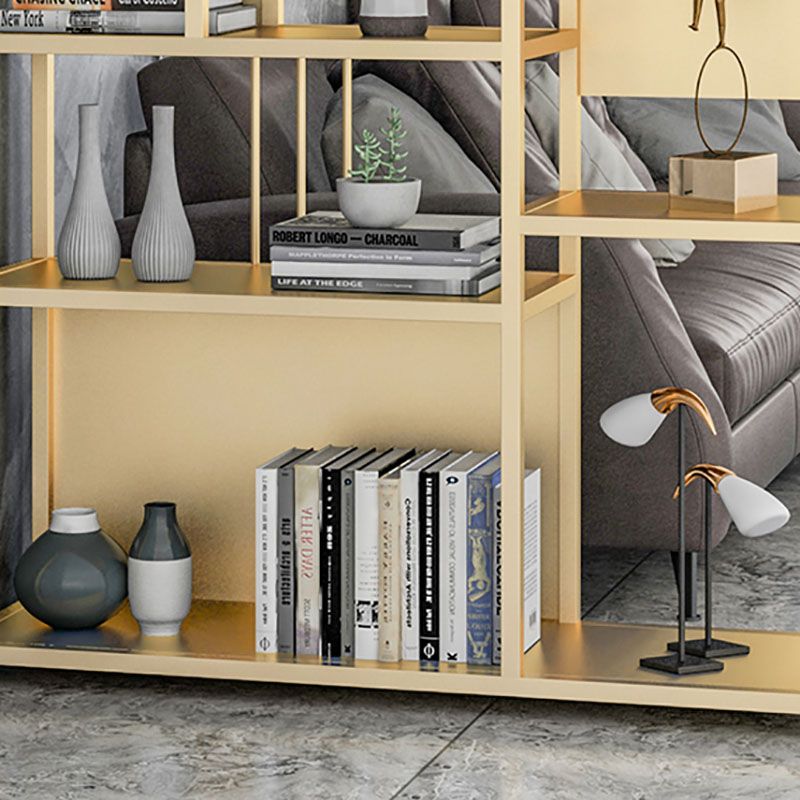 9.84"W 78.74"H Bookshelf Open Back Glam Style for Study Room Home Office Clearhalo 'Bookcases' 'furn' 'furn_bookcases' 'Furniture' 'furniture_bookcases' 'kitchen' 'kitchen_bookcases' 'Living Room Furniture' 'Office Furniture' 1200x1200_10c2108a-f0d8-4716-a98d-d207a968bbd5