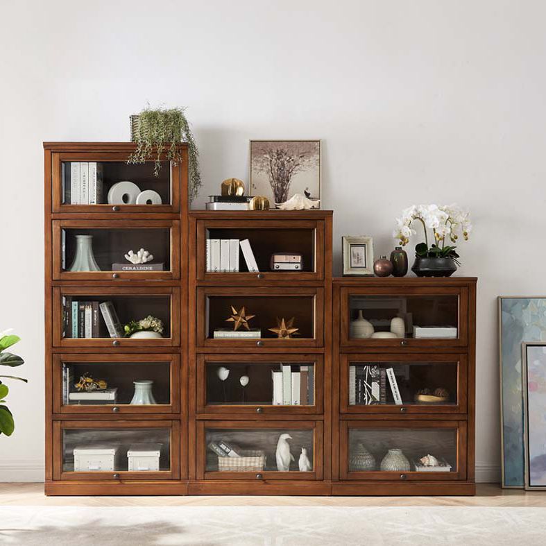 Solid Wood Standard Bookcase Contemporary Vertical Bookcase with Glass Doors Clearhalo 'Bookcases' 'furn' 'furn_bookcases' 'Furniture' 'furniture_bookcases' 'kitchen' 'kitchen_bookcases' 'Living Room Furniture' 'Office Furniture' 1200x1200_10c779f7-d873-48b2-9468-e1a067a92a3e