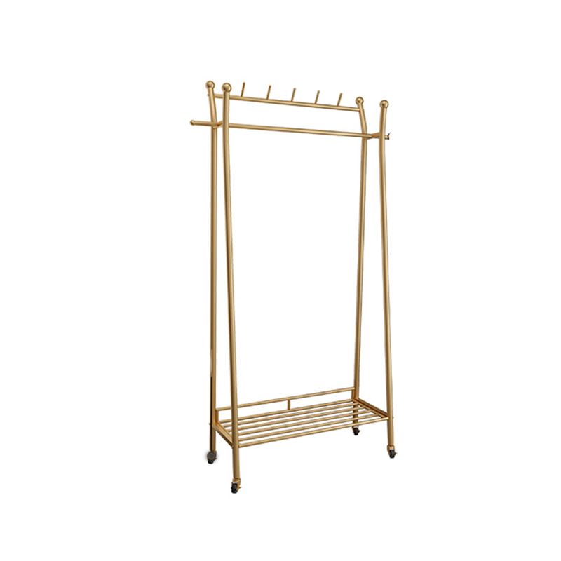 Rack de manteau de style moderne Crochets debout concept en manteau métallique Rack de manteau avec étagères