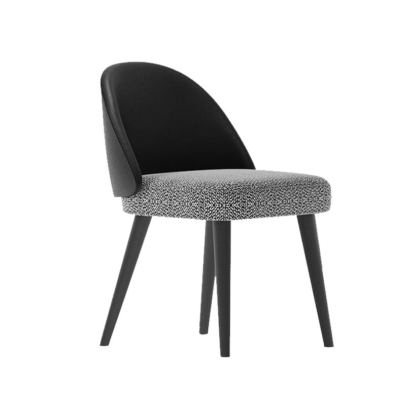 Gestoffeerde eetkamerstoelen eigentijdse keuken eetstoelen met houten benen