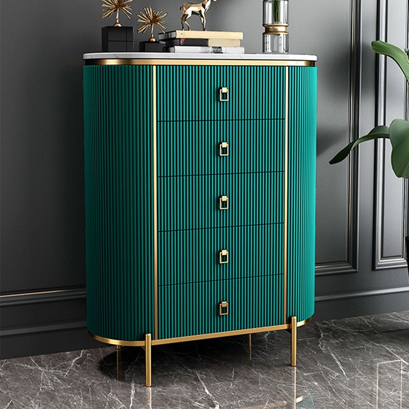 Glam Stone Bedroom Chest 16" Wide Storage Chest with Drawers