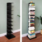 Contemporary Vertical Wooden Book Shelf Closed Back Home Shelf Bookcase