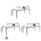 Contemporary Rectangle Dining Table Sintered Stone Dining Table with 4 Grey Legs Clearhalo ' dining_table' 'Dining Tables & Seating' 'Dining Tables' 'furn' 'furn_dining_table' 'Furniture' 'furniture_dining_table' 'Kitchen & Dining Furniture' 'kitchen&dining_furn' 'kitchen' 'kitchen_dining_table' 1200x1200_10cb5f44-0d31-4ee5-8bdf-6c8d302e7f06