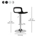 Modern Footrest Bar Stool Plastic Low Back Bucket Indoor Swivel Counter Stool Clearhalo 'Bar Furniture' 'Bar Stools' 'bar_stools' 'furn' 'furn_bar_stools' 'furniture_bar_stools' 'Kitchen & Dining Furniture' 'kitchen&dining_furn' 'kitchen' 'kitchen_furn' Furniture' 1200x1200_10cc3045-e315-4cbc-b9c9-5182a7748027