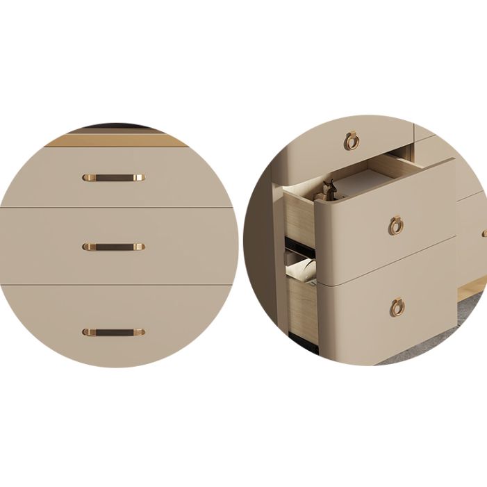 Cofensador de cofres de almacenamiento glamoroso cofre de almacenamiento de madera con cajones