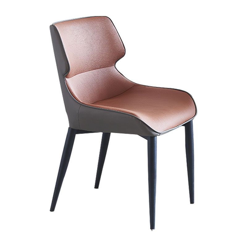 Contemporary Style Chair Dining Arm Wingback Side Chair with Metal Legs for Kitchen Clearhalo 'Dining Chairs' 'Dining Tables & Seating' 'dining_chair' 'furn' 'furn_dining_chair' 'Furniture' 'Kitchen & Dining Furniture' 1200x1200_10ccad98-c6e1-4a93-972f-e9f5b4ae4469
