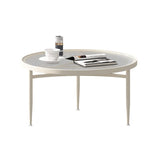 Contemporary Glass 3 Legs Coffee Table with Round Top Bunching Tables