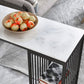 Modern Bar Table Set 1/3 Pieces Faux Marble Rectangle Bistro Set for Indoor
