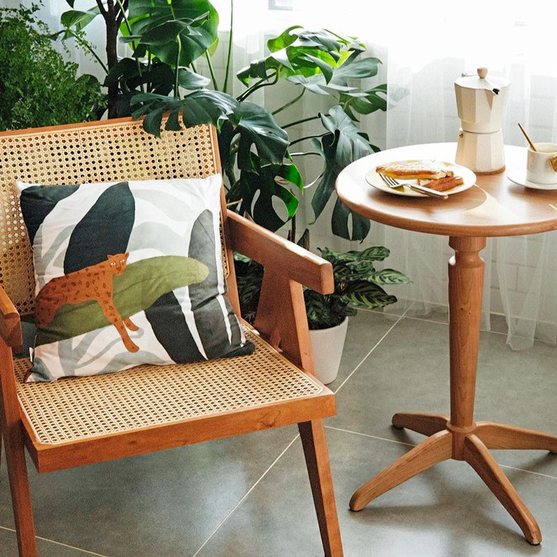 Modern Style Solid Rubberwood Chair Set Open Back Arm Dining Room Chairs Clearhalo ' kitchen&dining_furn' 'Dining Chairs' 'Dining Tables & Seating' 'dining_chair' 'furn' 'furn_dining_chair' 'Furniture' 'furniture_dining_chair' 'Kitchen & Dining Furniture' 'kitchen' 1200x1200_10d13c3d-7dfb-434d-9352-78287a087390