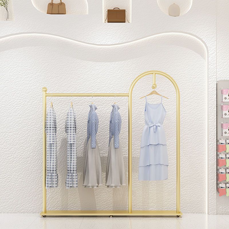Glam Coat Rack Metal Rails y ganchos enmarcados de metal