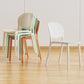 Nordic Stackable Backrest Chair with Acrylic Legs for Dining Room