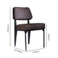 Scandinavian Home Side Chair Open Back Upholstered Metal Dining Room Chair Clearhalo ' kitchen&dining_furn' 'Dining Chairs' 'Dining Tables & Seating' 'dining_chair' 'furn' 'furn_dining_chair' 'Furniture' 'furniture_dining_chair' 'Kitchen & Dining Furniture' 'kitchen' 1200x1200_10d69b93-6007-4a8d-b08a-243813947f9a