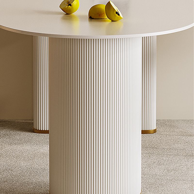 Table ardoise et métal glamour restaurant simple table à manger blanche