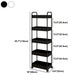 Moderno libreria etagere aperta scaffale in metallo scaffale in plastica scaffale con ruote di caster