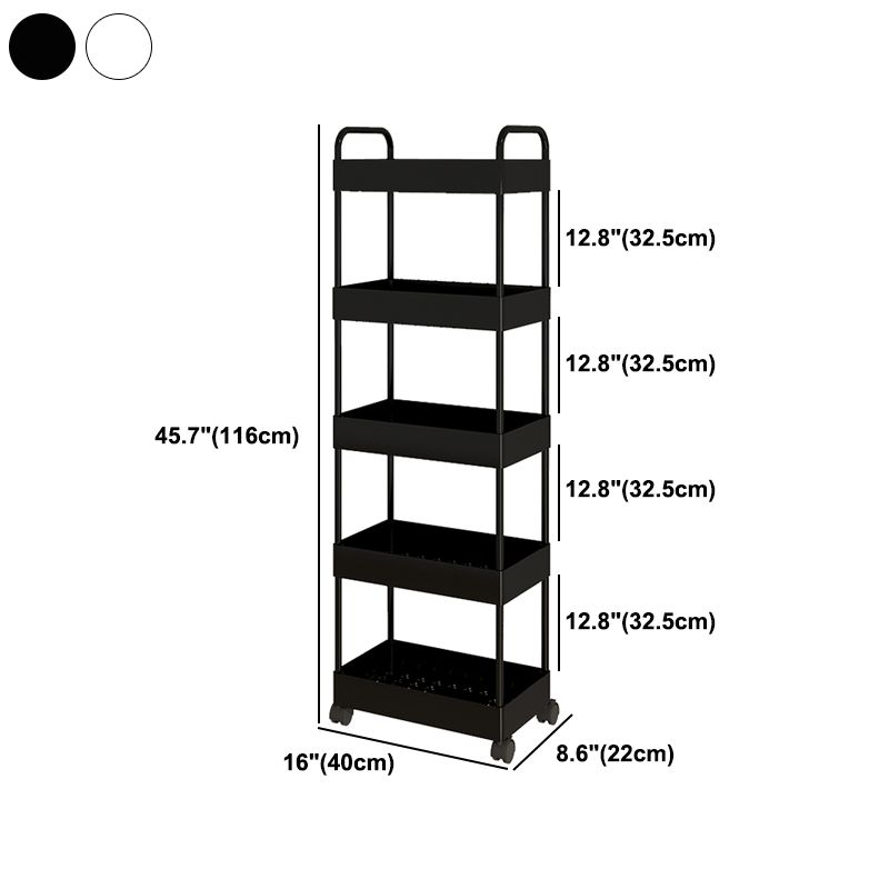 Moderno libreria etagere aperta scaffale in metallo scaffale in plastica scaffale con ruote di caster