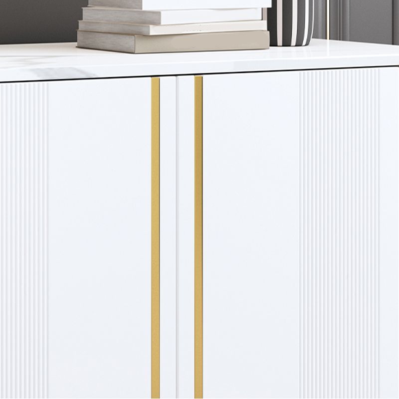 Tavolo da buffet in pietra sinterizzato glam 3 cassetti server da pranzo con 2 porte per soggiorno