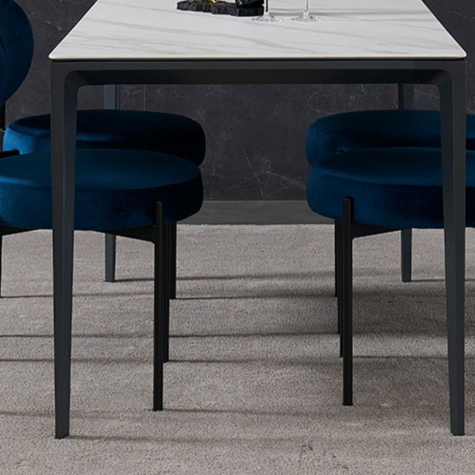 Minimalist 1/4/5 Pieces Sintered Stone Dining Table Set Rectangle Dining Room Set Clearhalo 'Dining Room Sets' 'Dining Tables & Seating' 'dining_room_set' 'furn' 'furn_dining_room_set' 'Furniture' 'furniture_dining_room_set' 'Kitchen & Dining Furniture' 'kitchen&dining_furn' 'kitchen' 1200x1200_10d841a4-bcc1-41f0-9a36-dc530fae3ef9