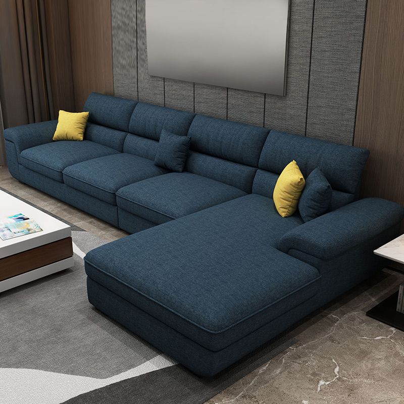 38.5"H Scandinavian Linen Flared Arm Sofa& Chaise Lounge for Living Room Clearhalo 'furn' 'furn_sectionals' 'Furniture' 'furniture_sectionals' 'kitchen' 'kitchen_sectionals' 'Living Room Furniture' 'Sectionals' 1200x1200_10db5ee0-f795-489a-9edd-a41eb47b0f10