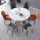 Glam Leatherwear Dinette Set 1/2/5/7 Pieces Round Scalable Sintered Stone Dining Table Set Clearhalo 'Dining Room Sets' 'Dining Tables & Seating' 'dining_room_set' 'furn' 'furn_dining_room_set' 'Furniture' 'furniture_dining_room_set' 'Kitchen & Dining Furniture' 1200x1200_10ddb7e5-48ec-4b1c-9fa6-ced8c624b4da