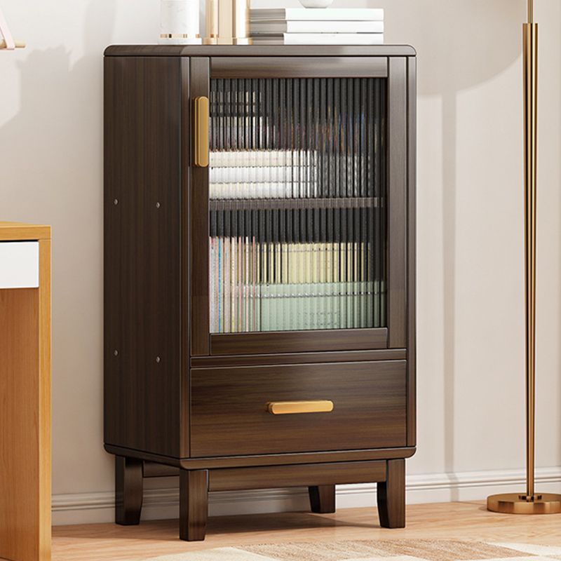 Glam -stijl Acryl -deurserver Bamboo Dinner Server met 1 lade