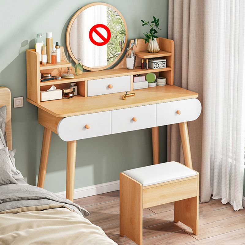 Scandinavische slaapkamer opbergdoos staan ​​rechte voeten ijdelheid bureau